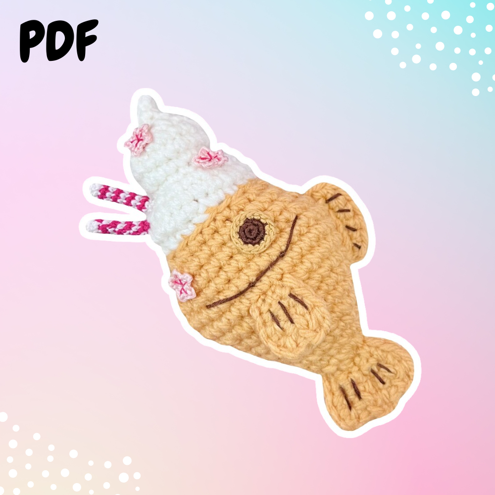 Sakura Ice Cream Taiyaki Pattern