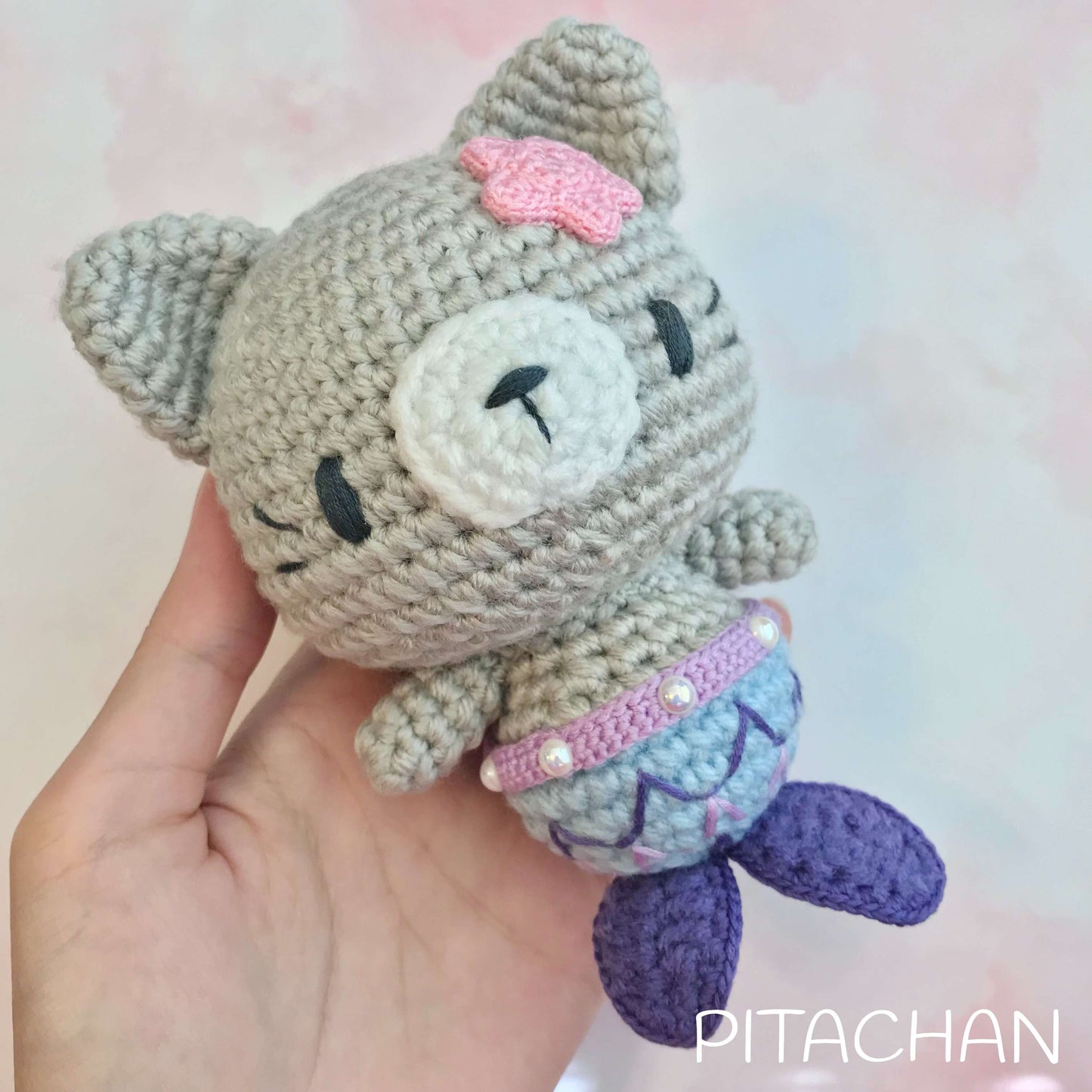 Coral the Cat Mermaid Pattern