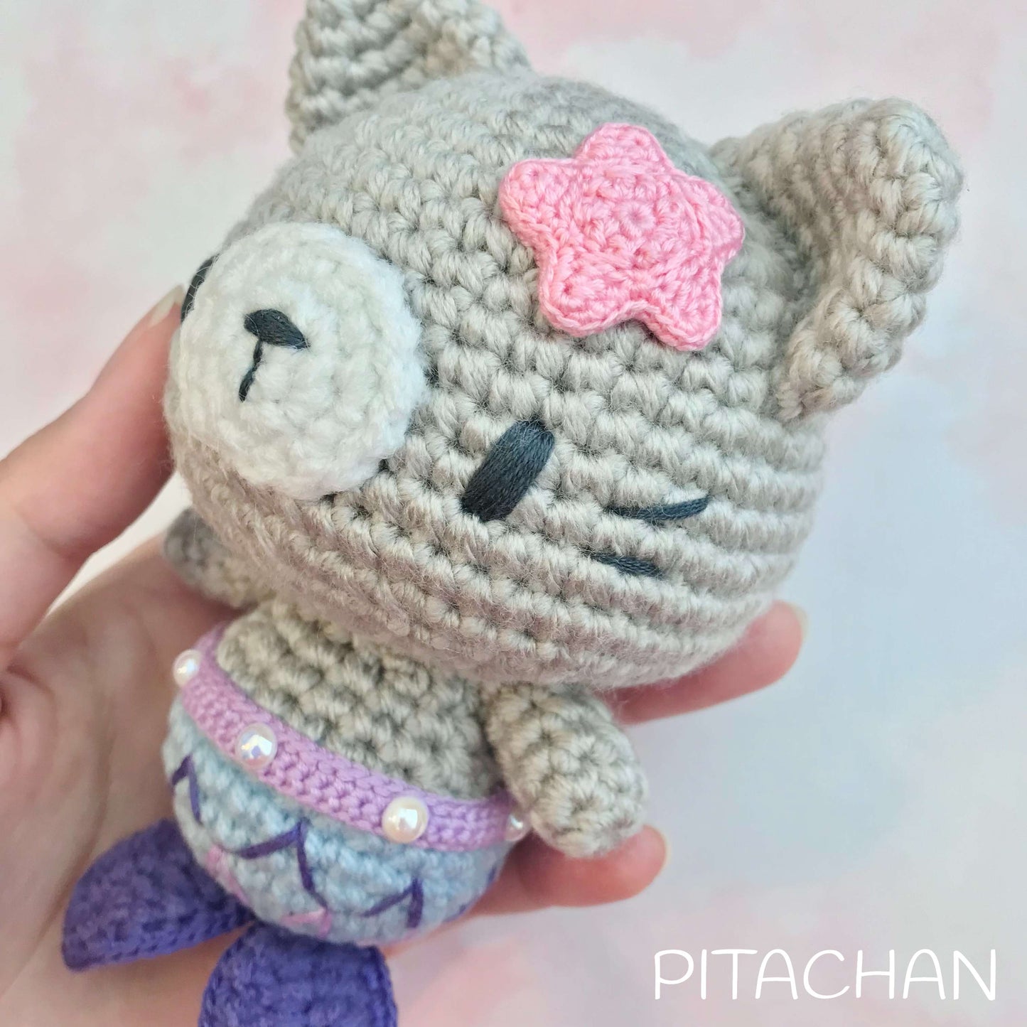 Coral the Cat Mermaid Pattern