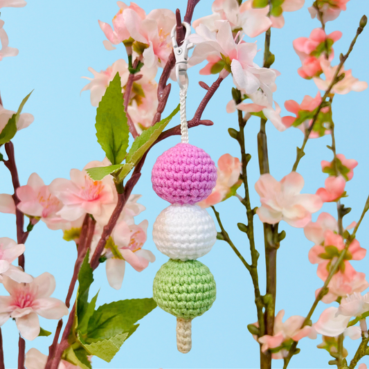 Hanami Dango Keychain Pattern
