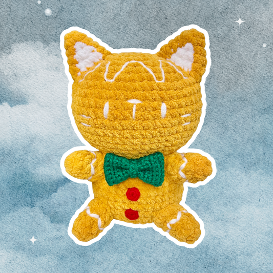 ⏰⭐ Cat Gingerbread Pattern