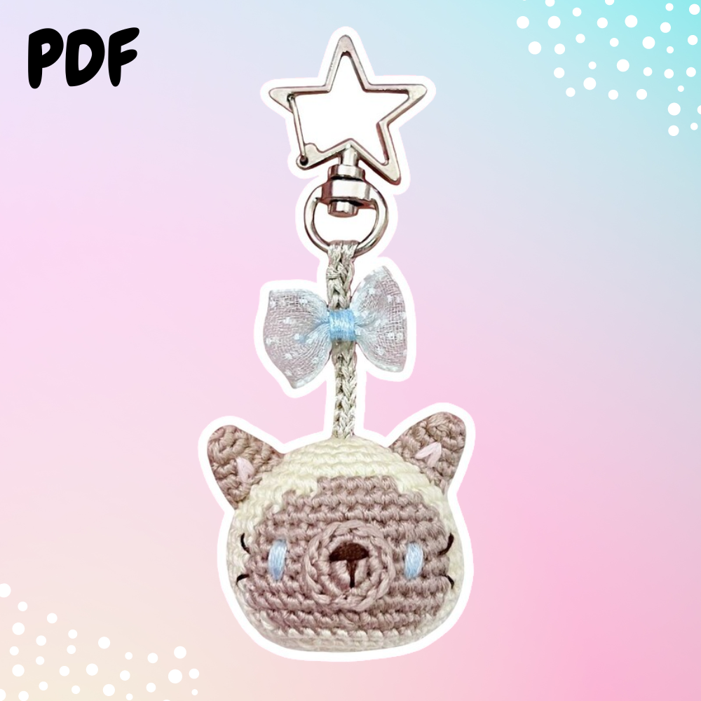 Siamese Cat Keychain Pattern