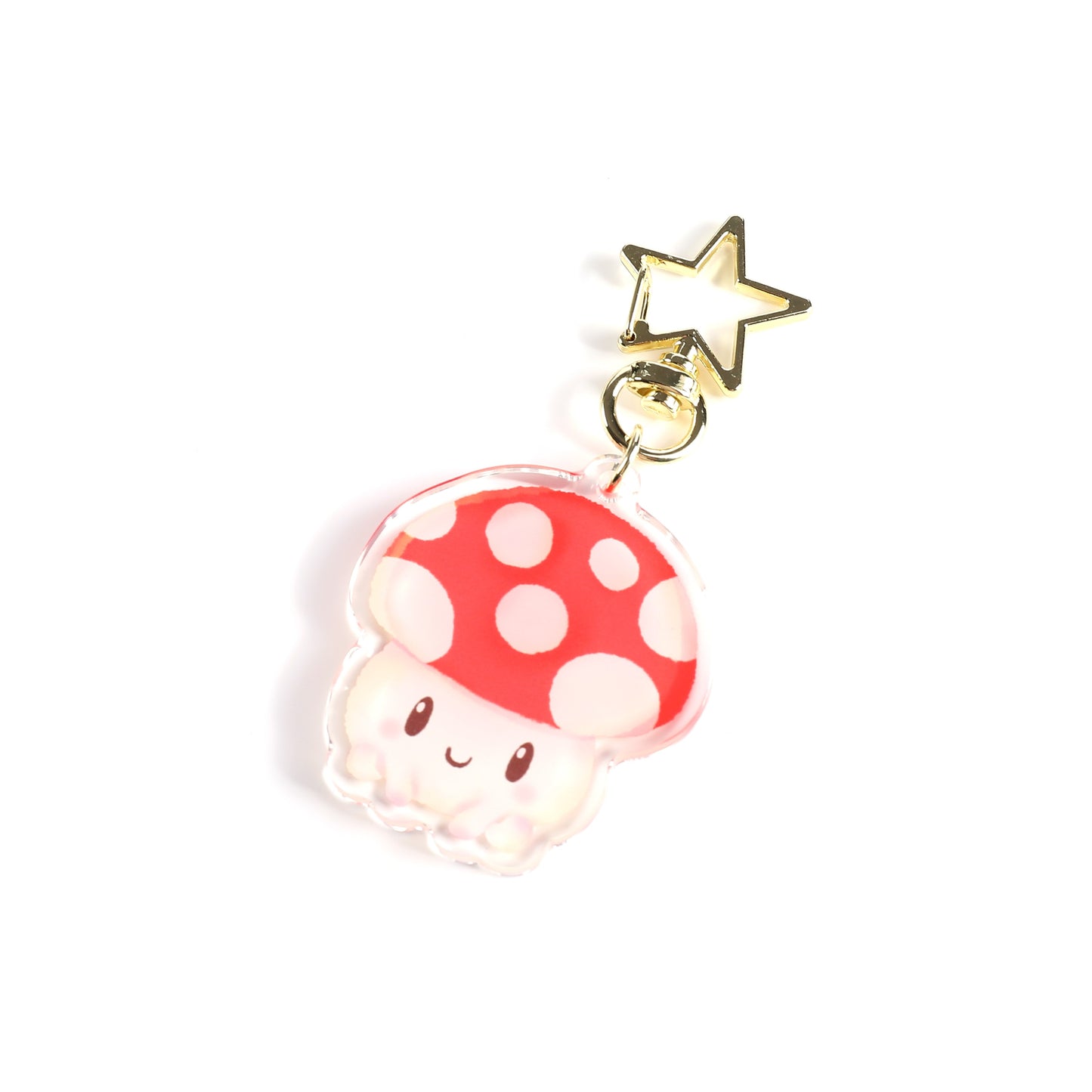 Mushroom Clear Acrylic Keychain