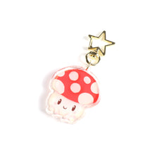 Load image into Gallery viewer, Mushroom Clear Acrylic Keychain
