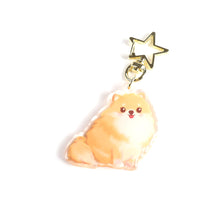 Load image into Gallery viewer, Pomeranian Dog Clear Acrylic Keychain
