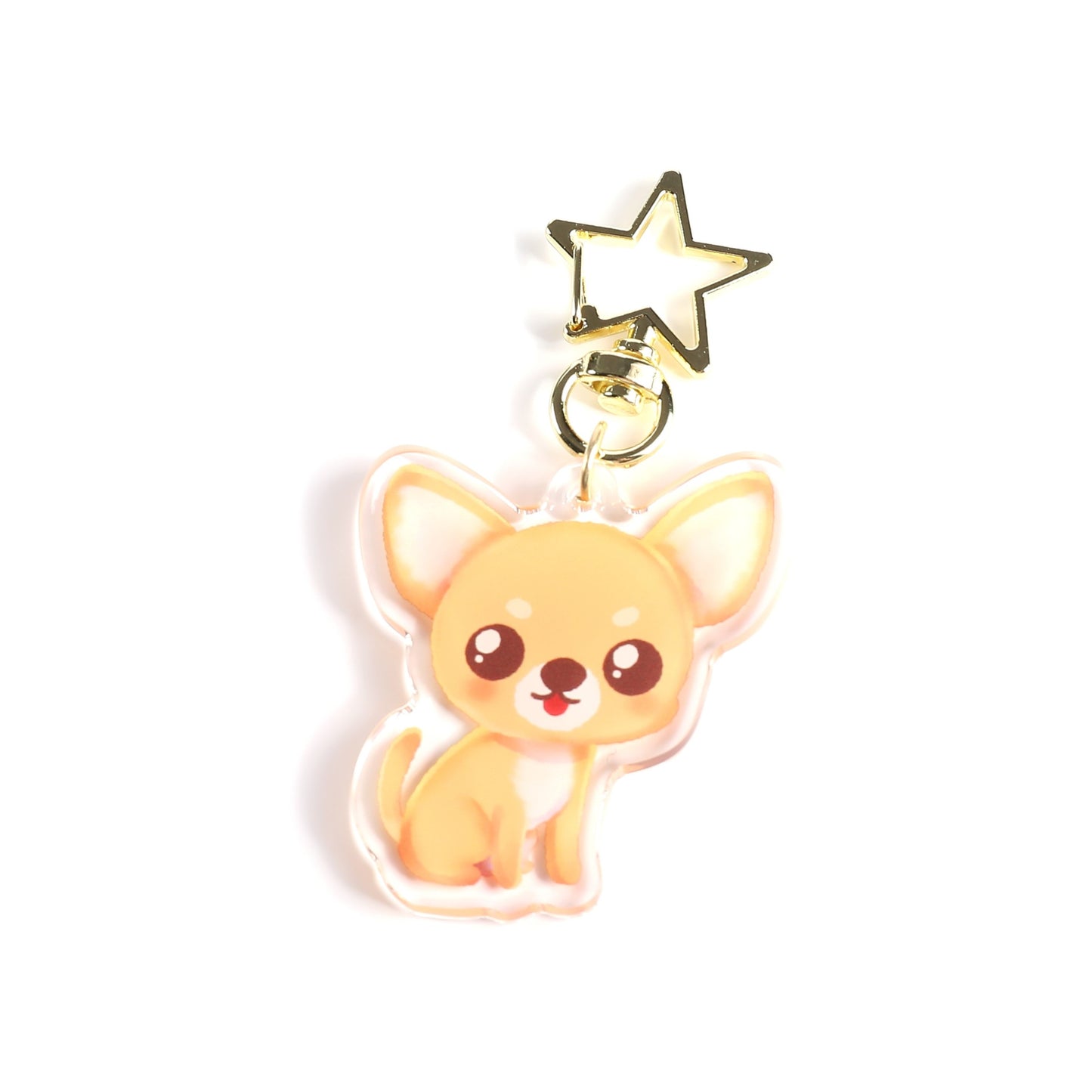 Chihuahua Dog Clear Acrylic Keychain