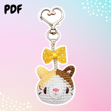 Load image into Gallery viewer, Calico Cat Keychain Pattern
