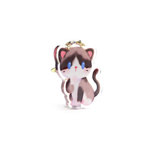 Load image into Gallery viewer, Snowshoe Cat Clear Acrylic Keychain

