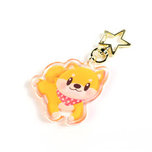 Load image into Gallery viewer, Golden Shiba Inu Dog Clear Acrylic Keychain
