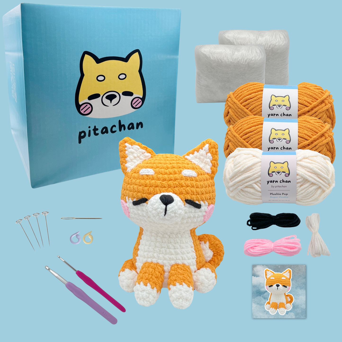 Hiro the Shiba Premium Crochet Kit