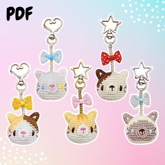 5 Cat Keychain Patterns