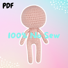 Load image into Gallery viewer, No Sew Doll Base Pattern
