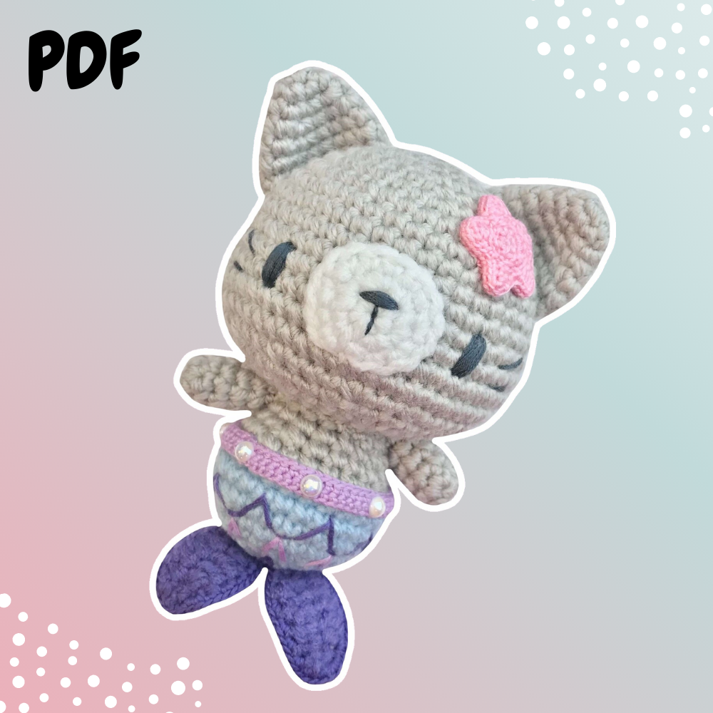Coral the Cat Mermaid Pattern