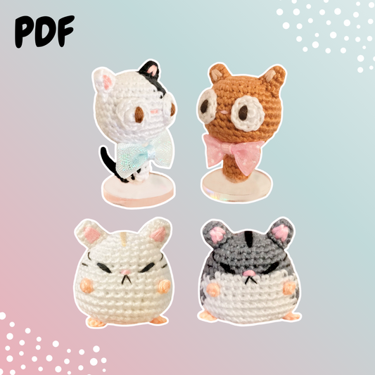 Mini Cat and Dwarf Hamster Patterns